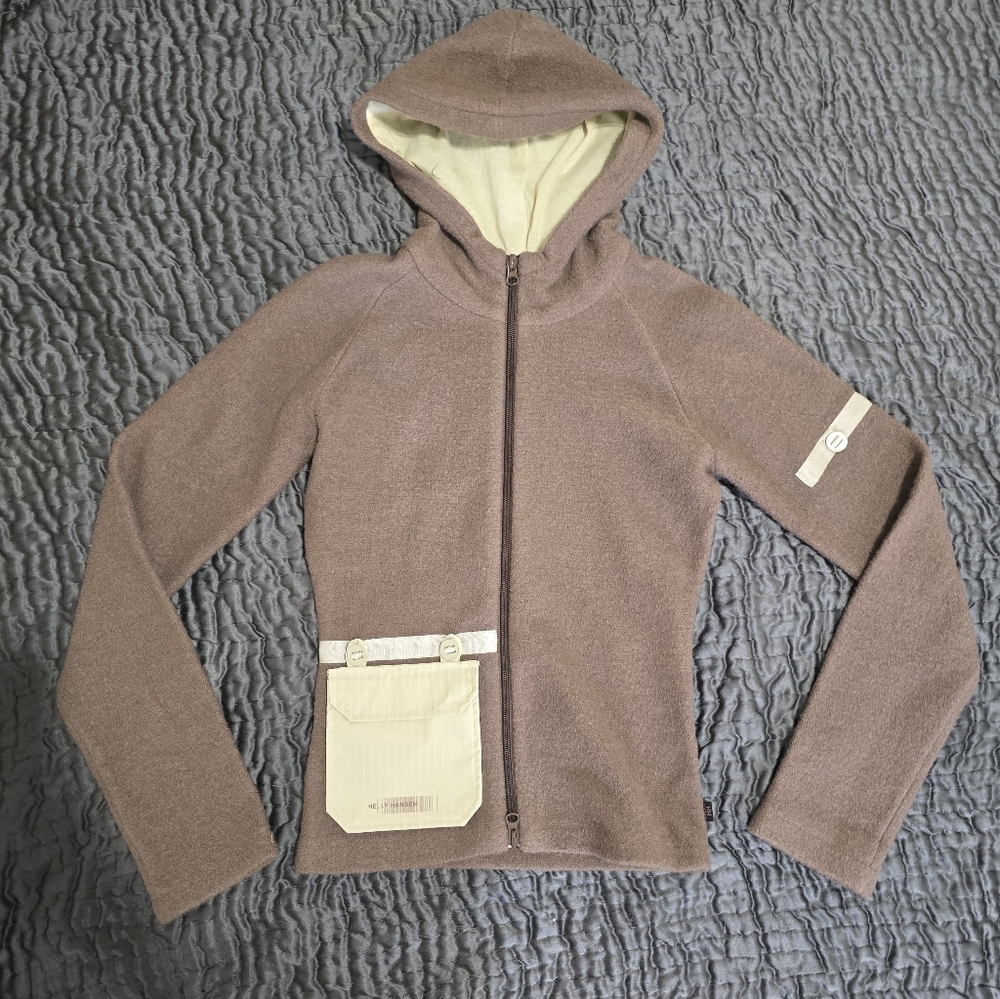Helly Hansen Brown Jacket with Cream Pocket